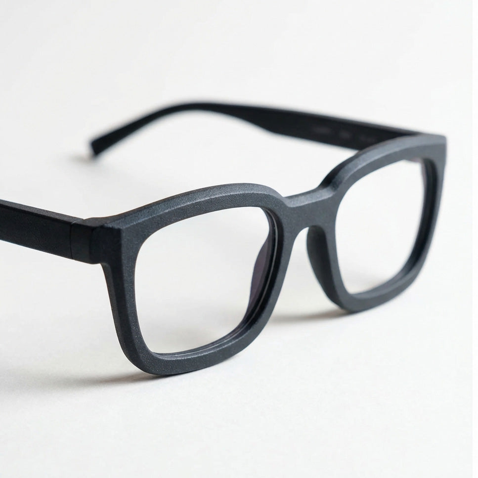 3D printed SLS validation frame used to test private label eyewear design before production